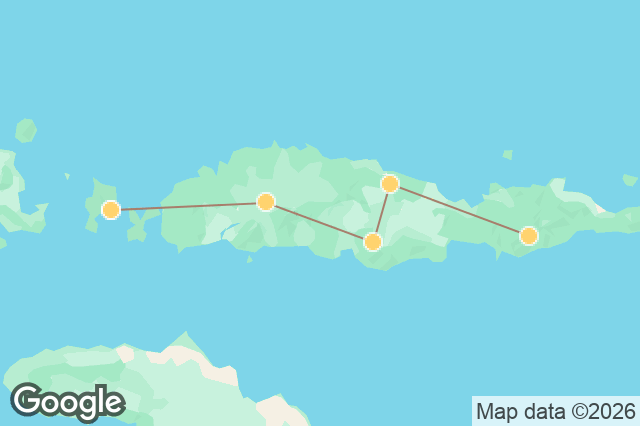 Carte circuit Florès & Parc national de Komodo : entre volcans, villages et îles sauvages