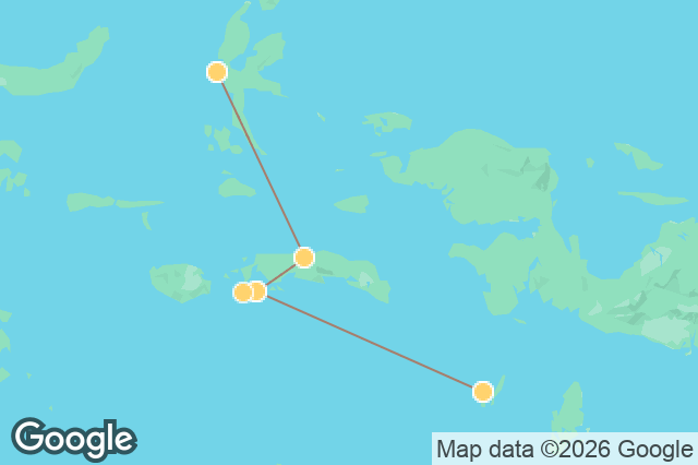Carte circuit Grand tour des Moluques