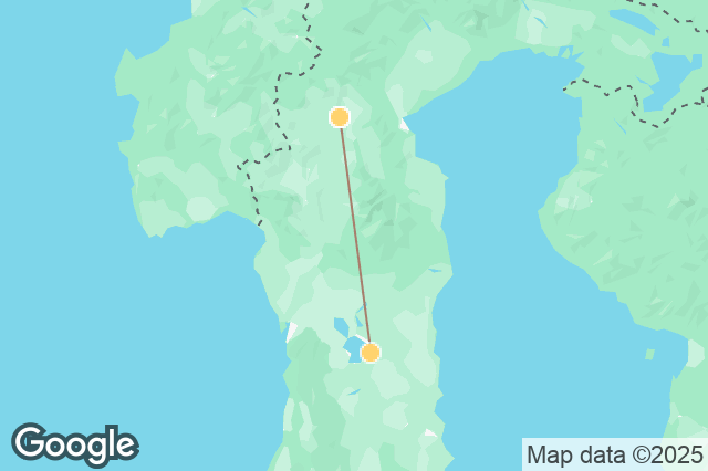 Carte circuit Le Sud Sulawesi du Pays Toraja au lac Tempe
