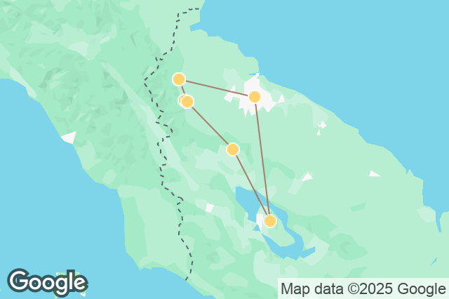 Carte circuit SUMATRA Nord (Elephants et Orangs Outans) + Lac Toba