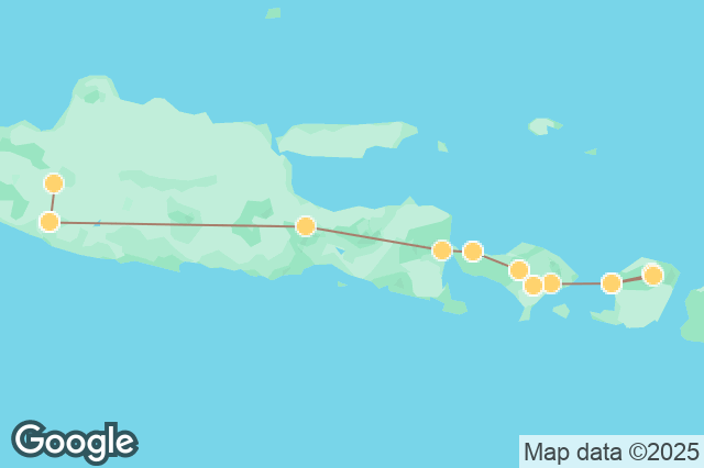 Carte circuit Spécial Volcans : Java Bali Lombok