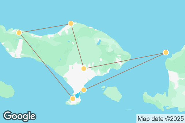 Carte circuit Immersion & Évasion : Bali Authentique & Gili Trawangan