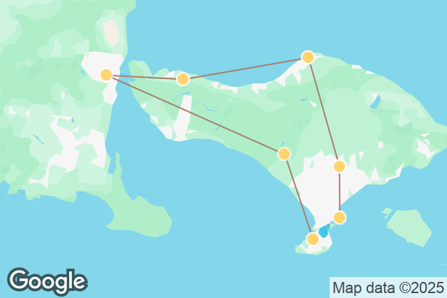 Carte circuit Immersion Balinaise : De l'Habitat Traditionnel à l'Ascension d'Ijen