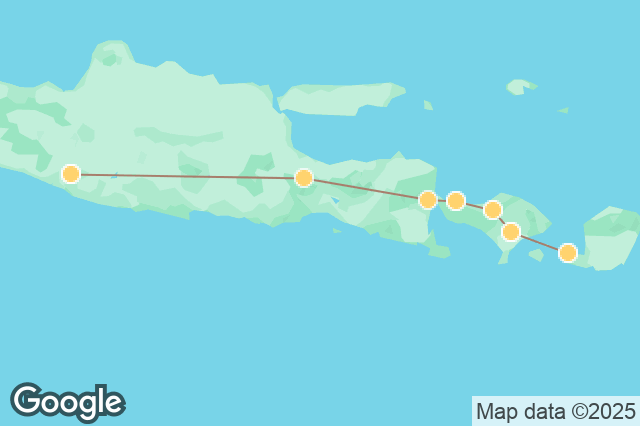 Carte circuit Java, Bali et Lombok : 3 îles, 3 ambiances