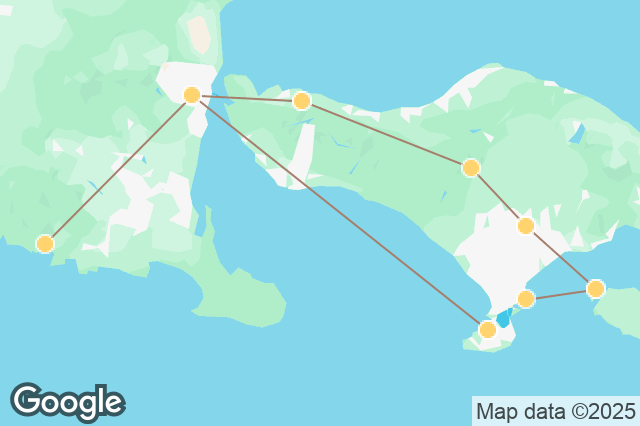 Carte circuit Exploration de Bali à Java