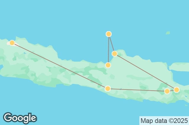 Carte circuit 100% Java et Karimunjawa