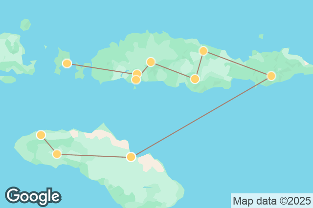 Carte circuit Voyage culturel sur Sumba et Flores