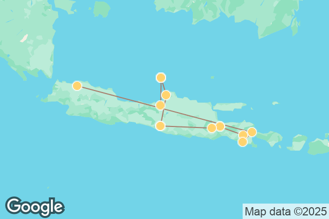Carte circuit Java Authentique et Plages de Rêve à Karimunjawa