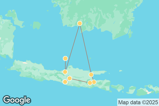 Carte circuit De la Terre de Feu aux Rivages Turquoises