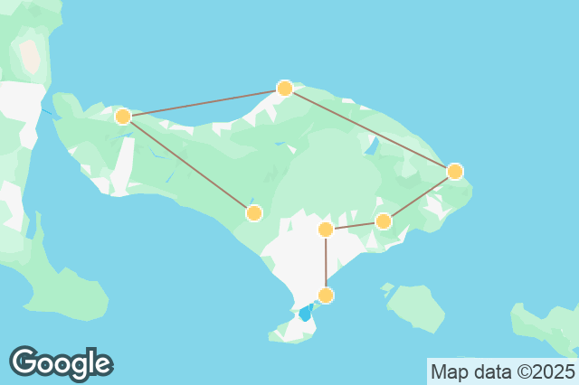 Carte circuit Le grand tour de Bali Multi-activités