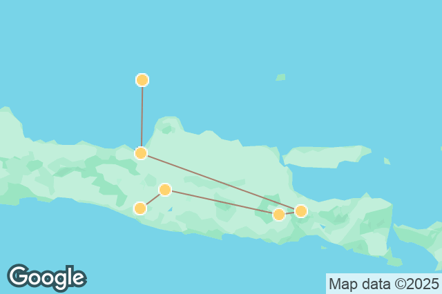 Carte circuit 100% Java - Des plantations aux plages secrètes de l'archipel de Karimunjawa