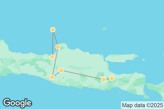 Carte circuit Entre Feu et Océan : Bromo, Jogja & Karimunjawa