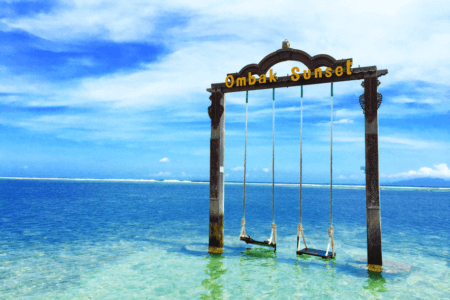 Balançoire sur la Plage de Lombok Gili Trawangan