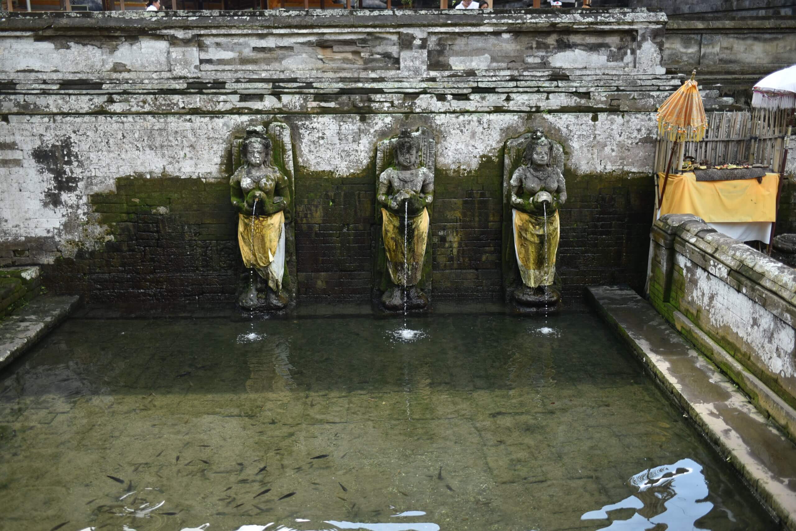 Les fontaines du temple de Goa Gajah