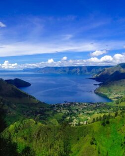 Le lac Toba à Sumatra