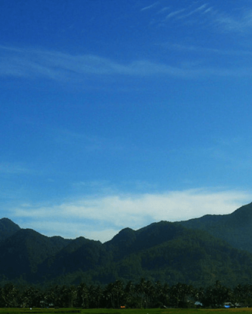 Chaine de montagnes Bukit Barisan Sumatra