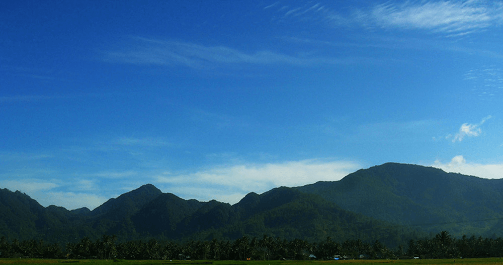 Chaine de montagnes Bukit Barisan Sumatra