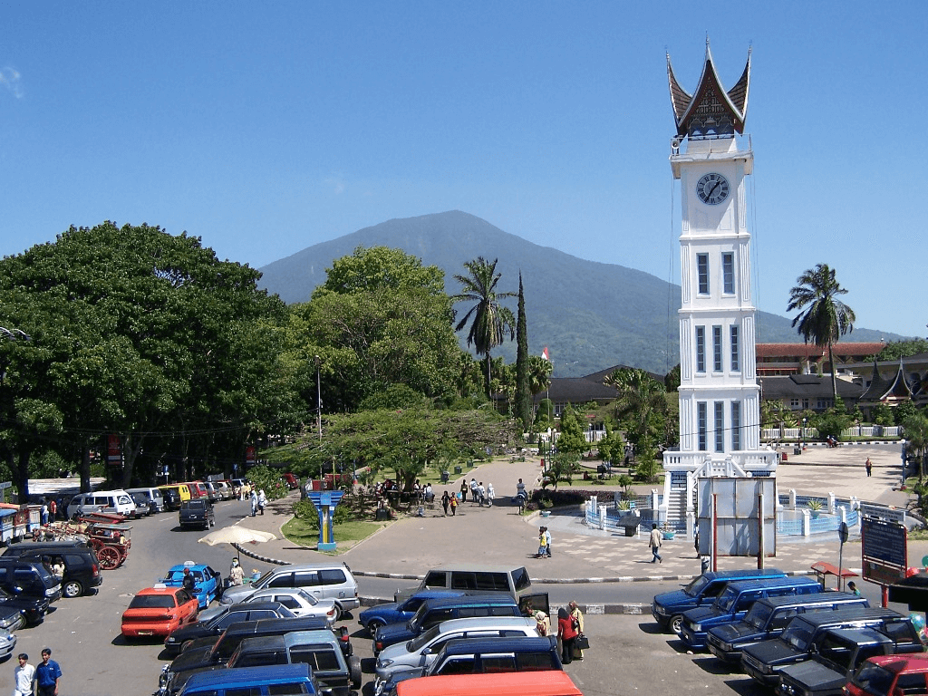 Ville de Bukit Tinggi à Sumatra