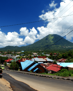 Ville de Tomohon en Sulawesi