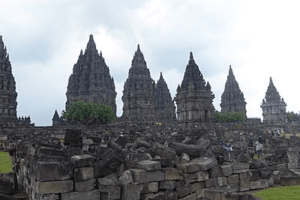 Le temple de Prambanan à Java