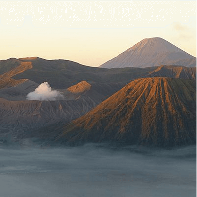 Vue du mont Bromo à Java