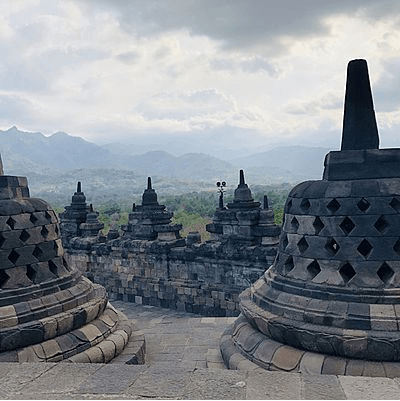 Le temple bouddhique de Borobudur
