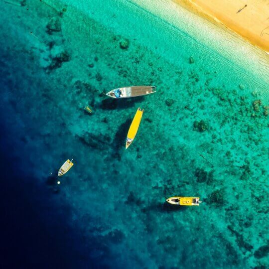 vue aerienne-Bali- Sanur-plage