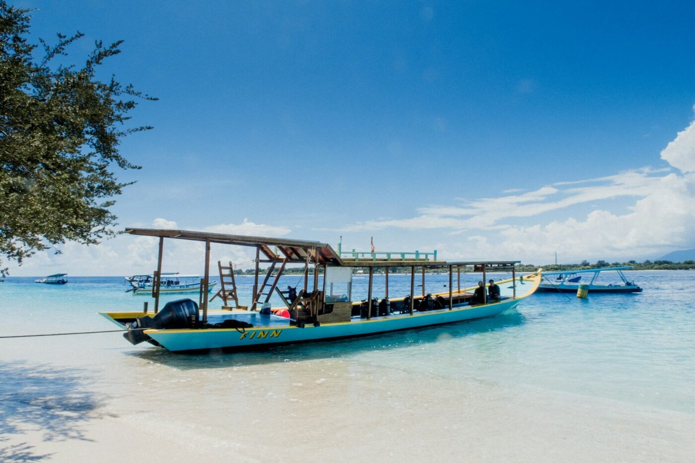 bateaux-Gili Trawangan-Lombok-plage