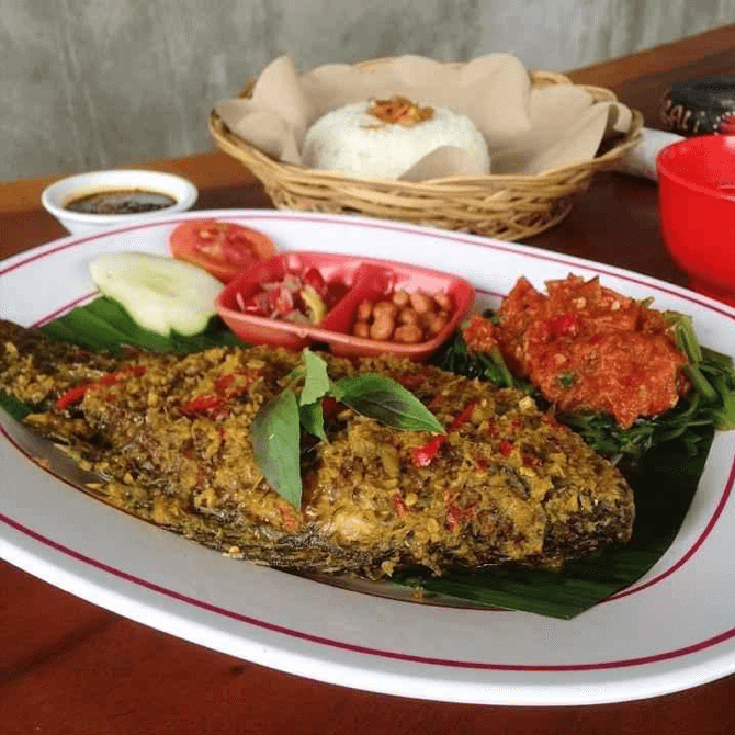 Bali Food Mujair Nyatnyat