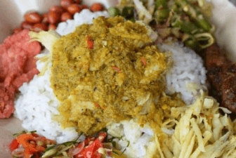 Bali Food Nasi Tepeng