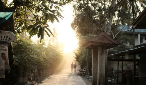 Gili Trawangan village.