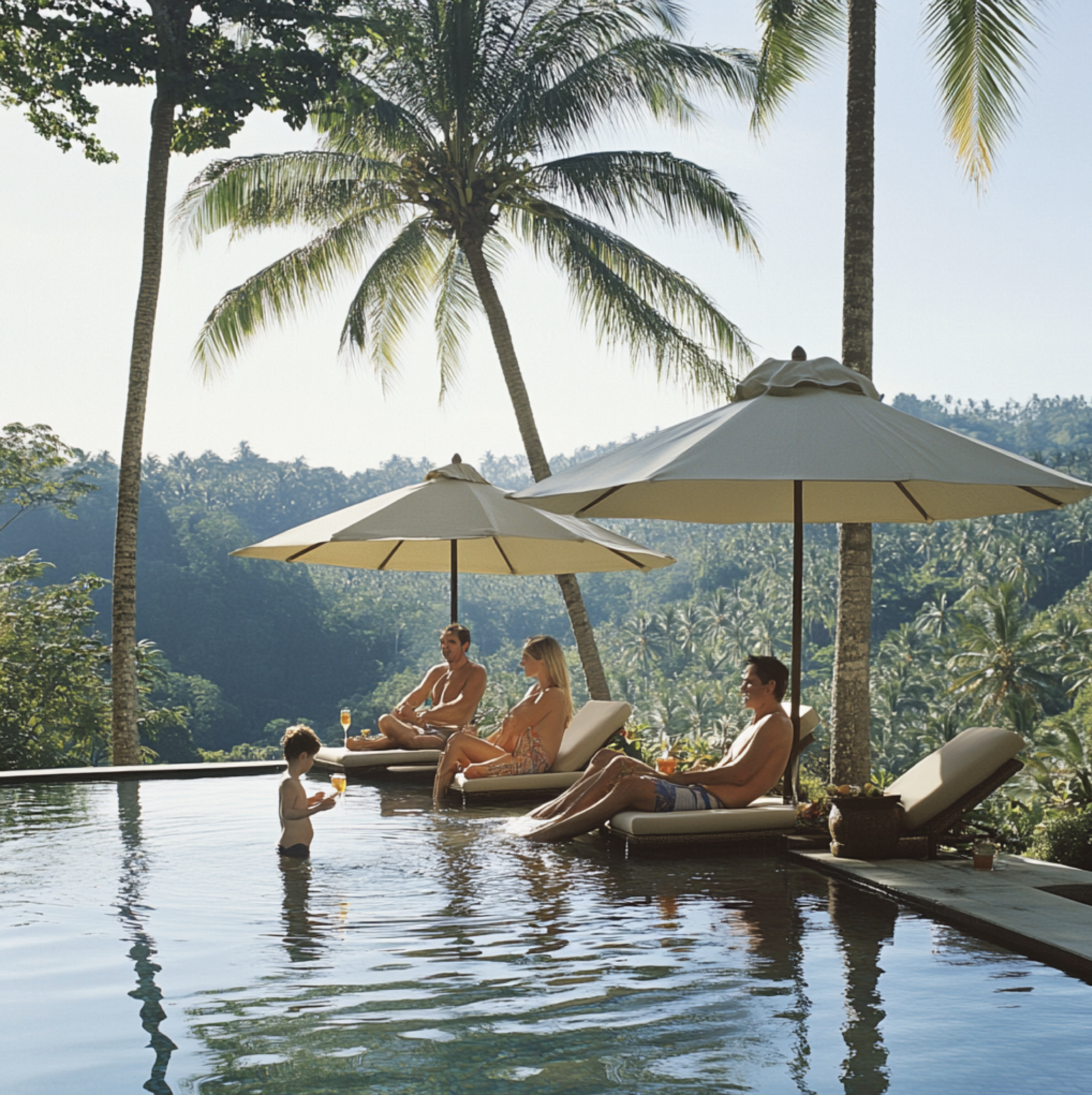 famille-piscine